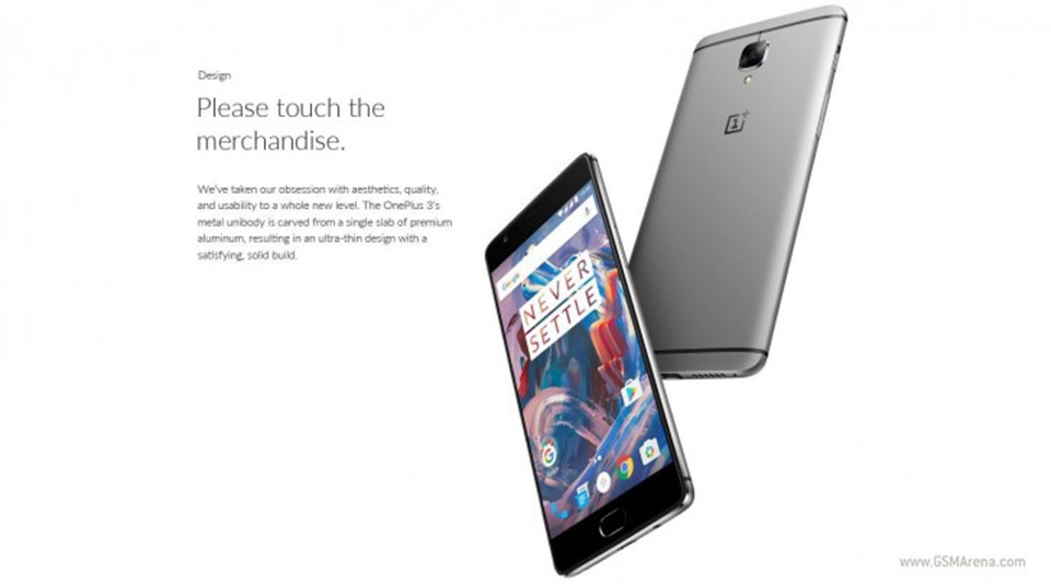 Giá bán OnePlus 3 với 6GB RAM chưa tới 10 triệu đồng Giá bán OnePlus 3 với 6GB RAM chưa tới 10 triệu đồng