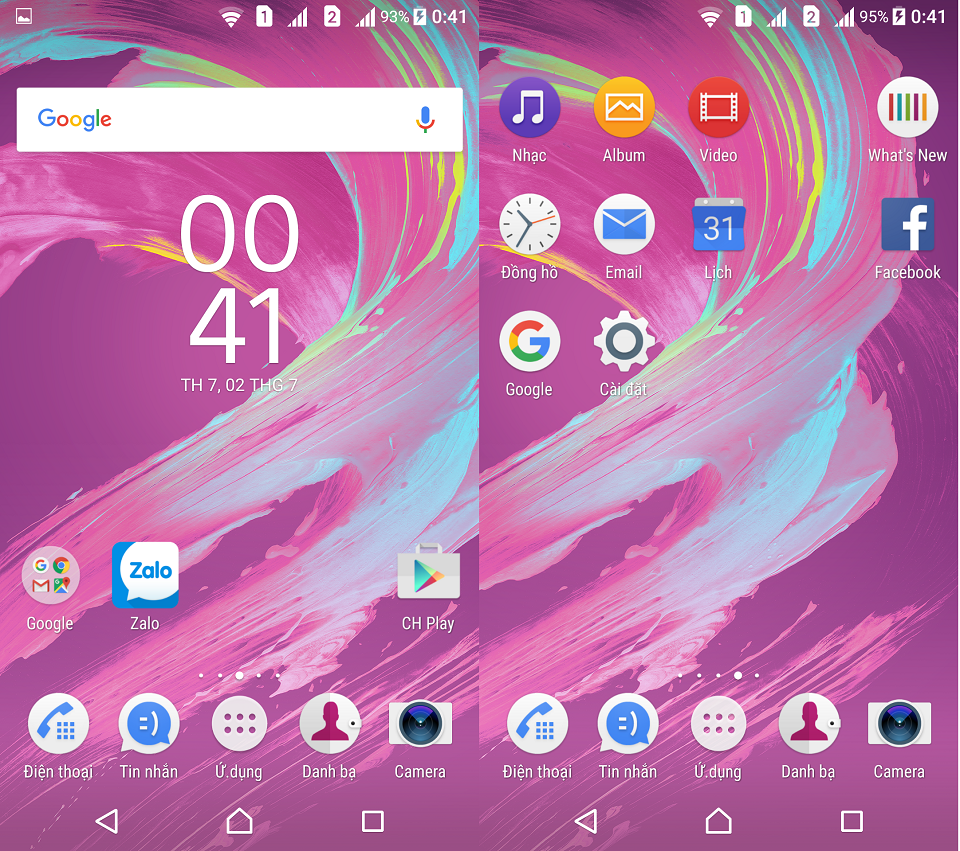 Đánh giá giao diện người dùng trên Sony Xperia X