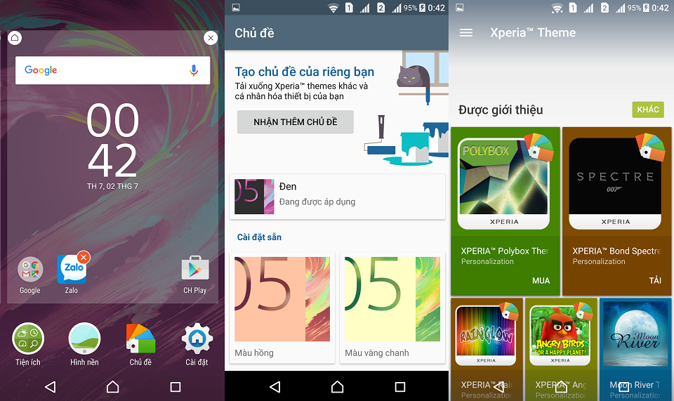 Đánh giá giao diện người dùng trên Sony Xperia X