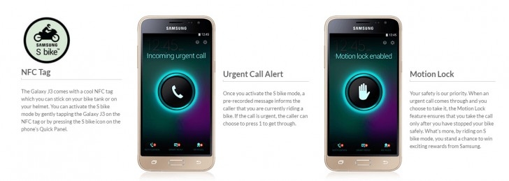 Samsung Galaxy J3 (2016) với chế độ S Bike ra mắt tại Ấn Độ