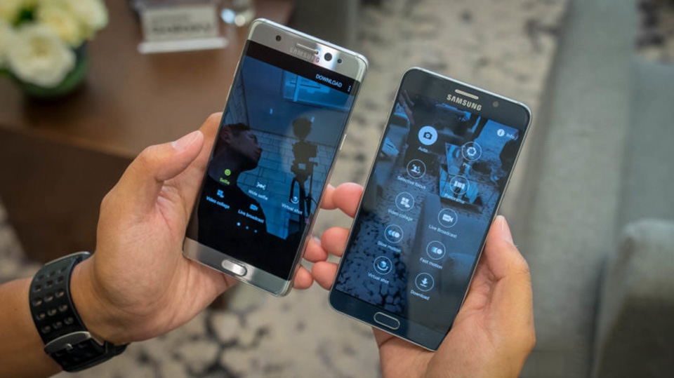 So sánh Samsung Galaxy Note 7 vs Galaxy Note 5