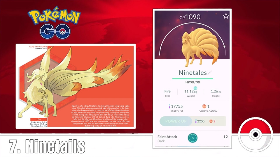 10 Pokemon mạnh nhất trong Pokemon Go 10 Pokemon mạnh nhất trong Pokemon Go