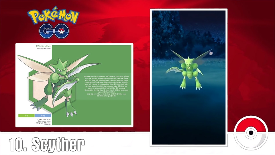 10 Pokemon mạnh nhất trong Pokemon Go 10 Pokemon mạnh nhất trong Pokemon Go