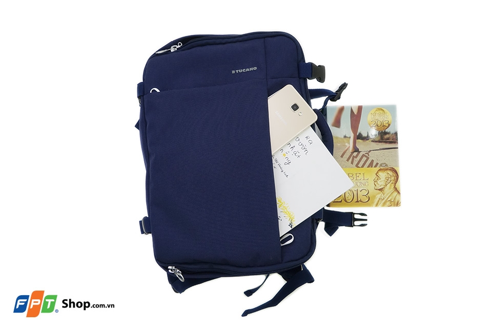 Trên tay balo hàng hiệu Tucano tặng kèm Samsung Galaxy A9 Pro