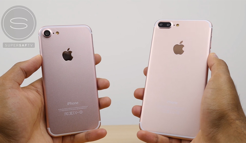 Video so sánh rõ nét iPhone 7 và iPhone 7 Plus