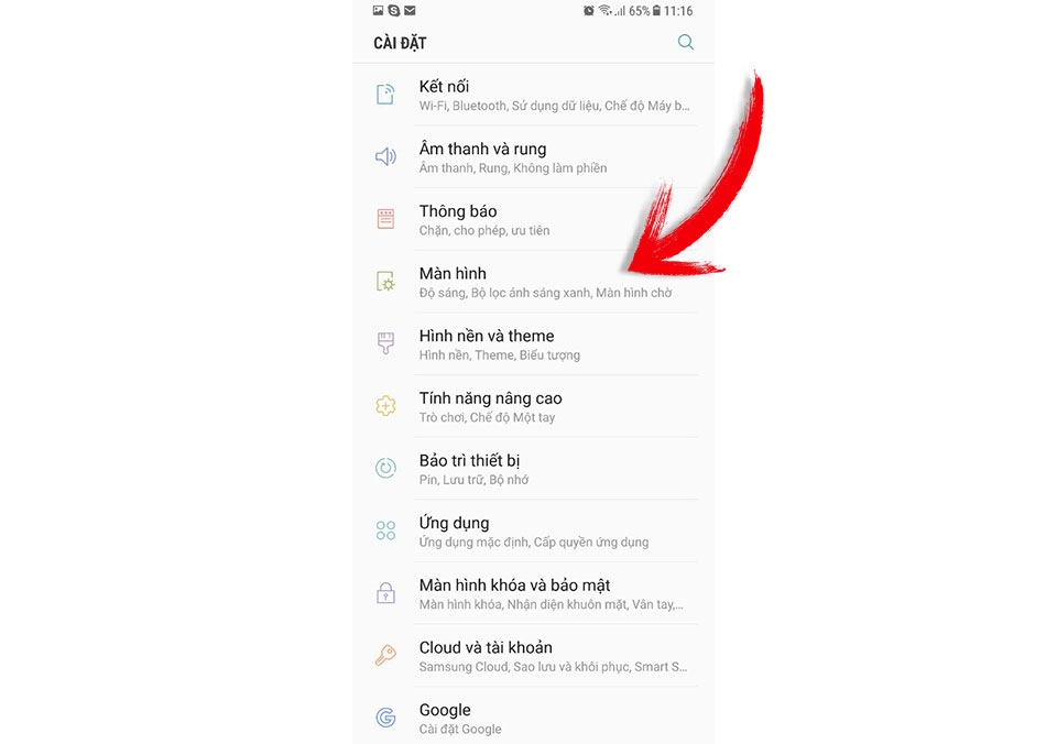Ẩn đi thanh điều hướng trên Samsung Galaxy S8