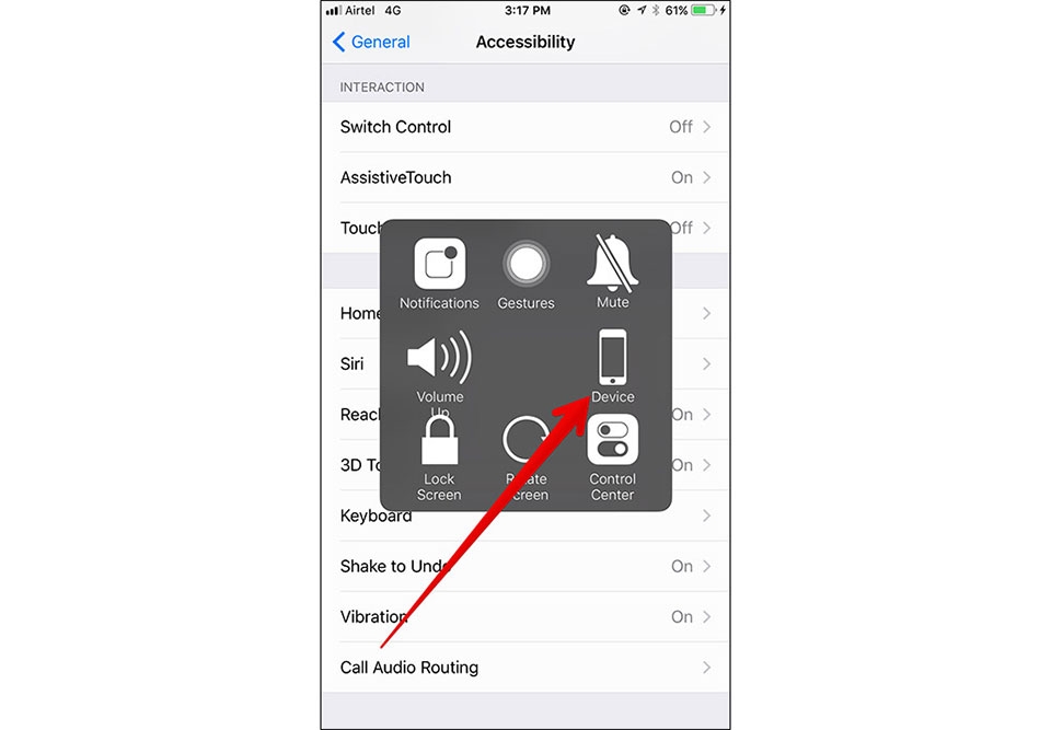 Khởi động lại iPhone không dùng phím cứng với iOS 11
