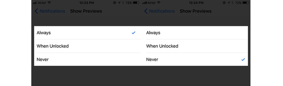 Hướng dẫn ẩn thông báo cho iOS 11 trên iPhone, iPad