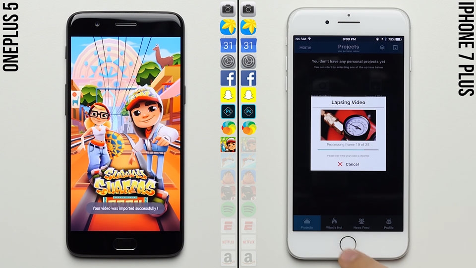 OnePlus 5 vs iPhone 7 Plus