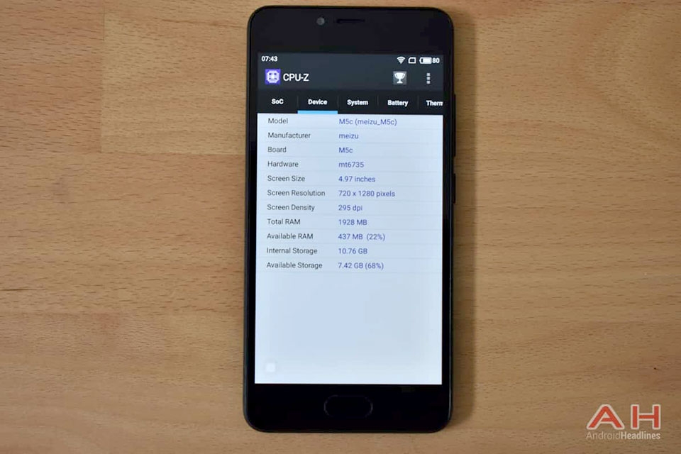Đánh giá Meizu M5c