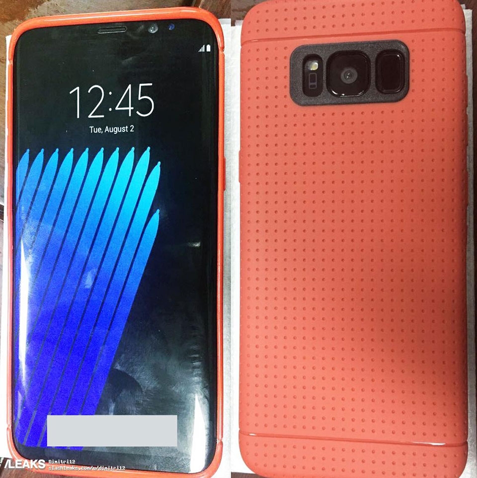 Samsung Galaxy S8 bất ngờ xuất hiện trong case bảo vệ