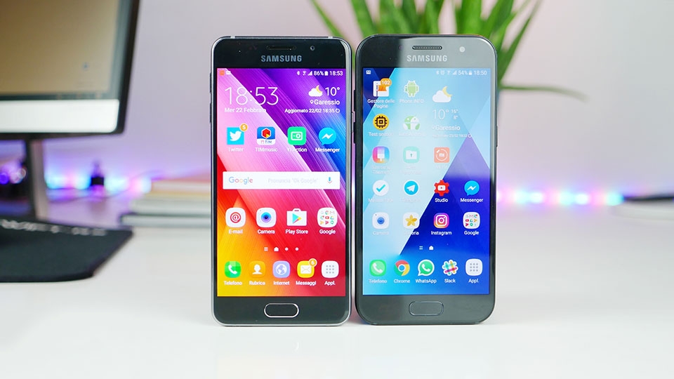 Galaxy A3 2017 và Galaxy A3 2016 Galaxy A3 2017 và Galaxy A3 2016