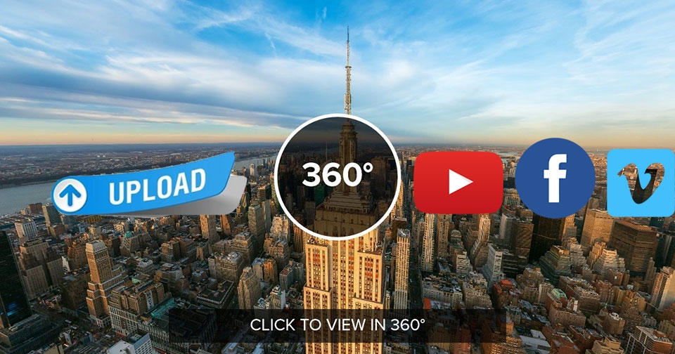 Upload video 360 độ lên Facebook, Youtube và Vimeo