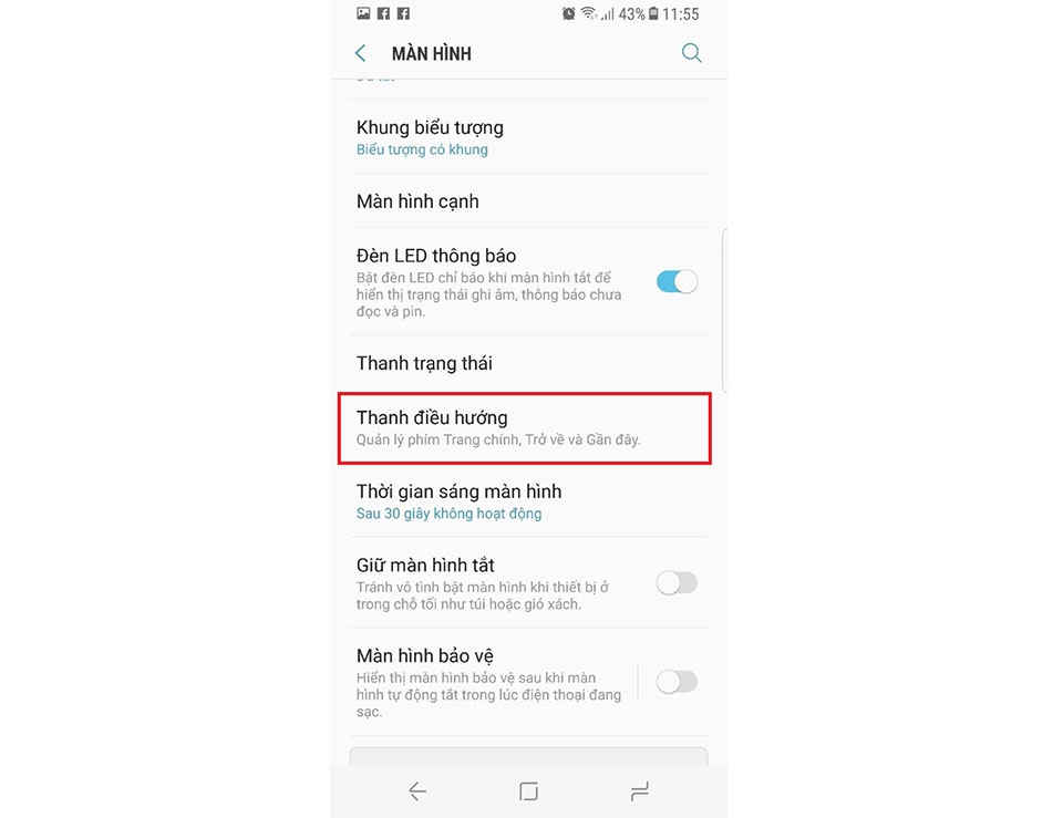 Hướng dẫn mở khóa màn hình Galaxy S8 bằng nút Home ảo