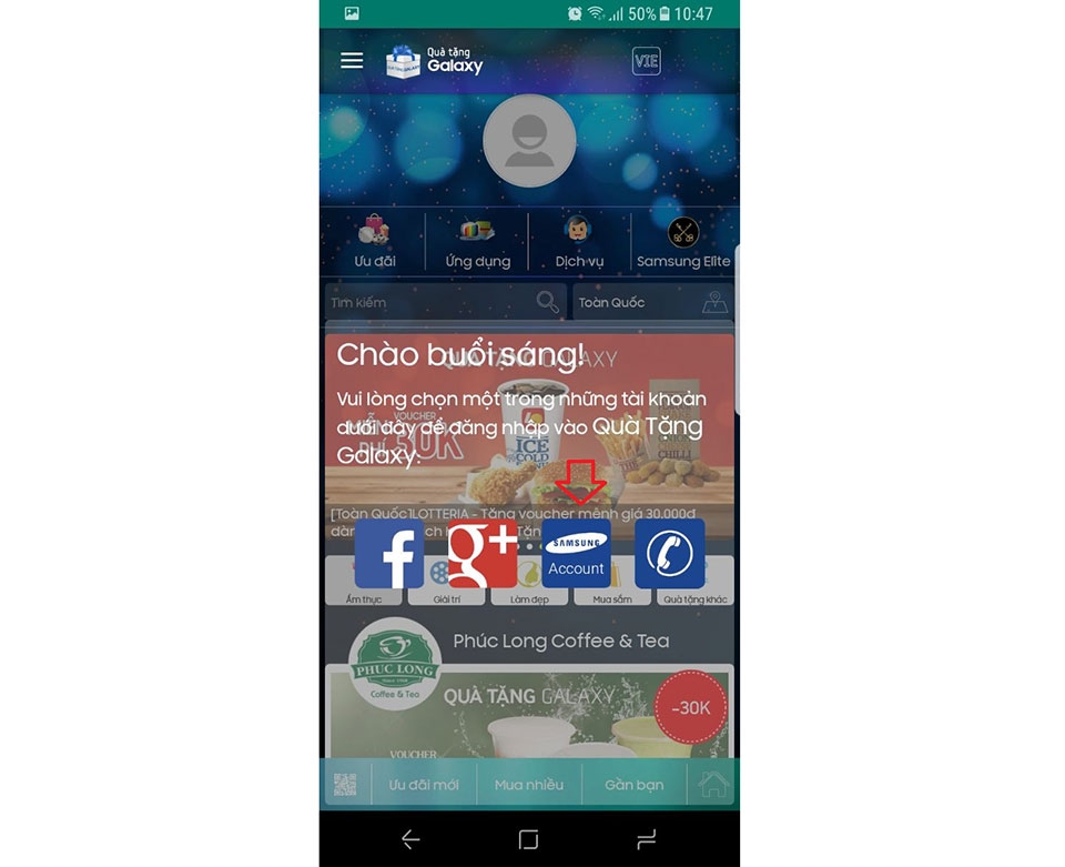 Quà tặng Galaxy trên Samsung Galaxy S8