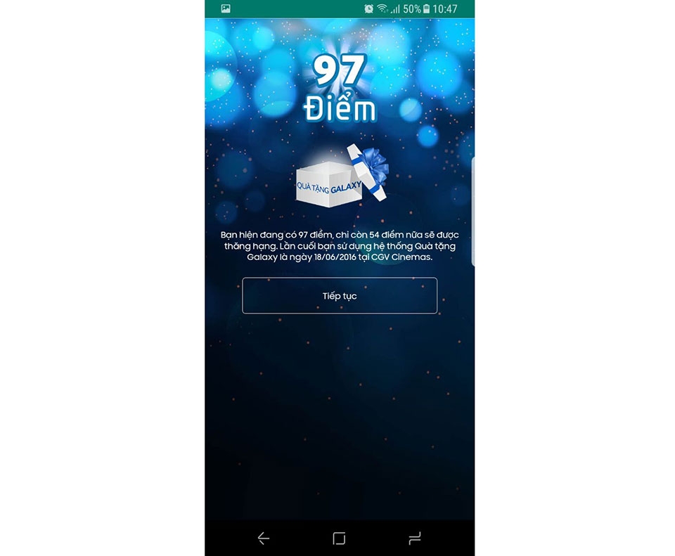 Quà tặng Galaxy trên Samsung Galaxy S8