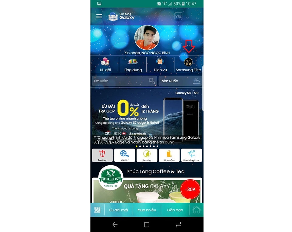 Quà tặng Galaxy trên Samsung Galaxy S8