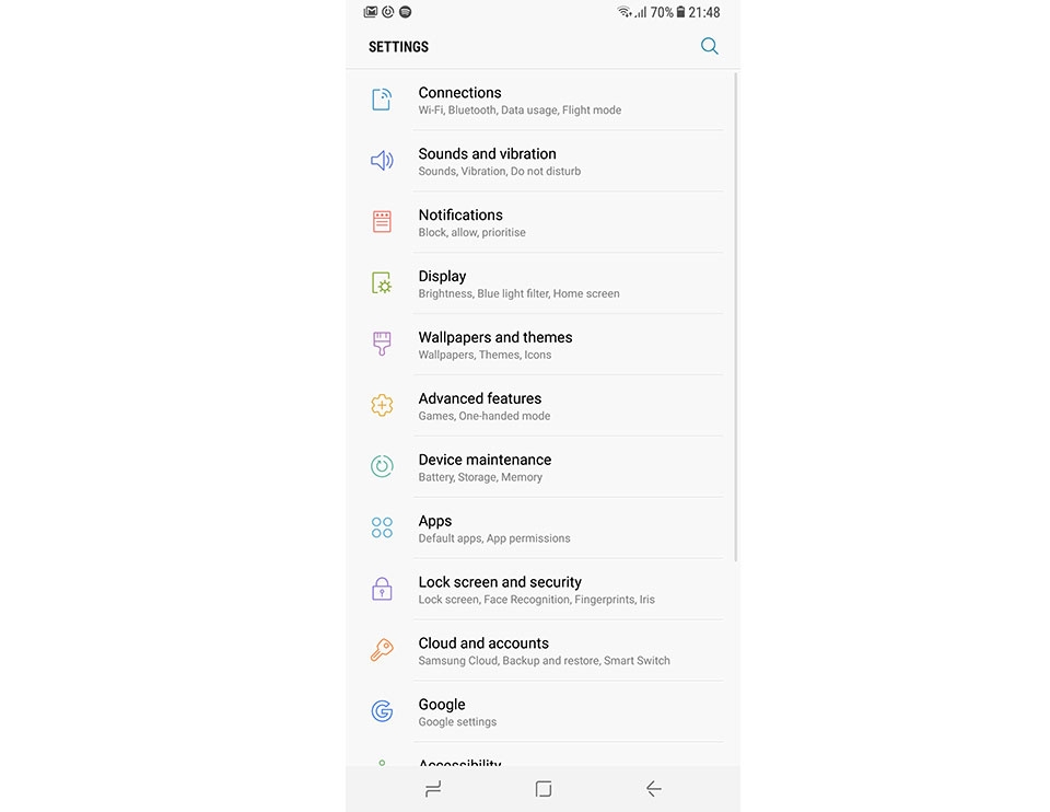 Hướng dẫn vô hiệu hóa đèn báo LED trên Galaxy S8 Hướng dẫn vô hiệu hóa đèn báo LED trên Galaxy S8