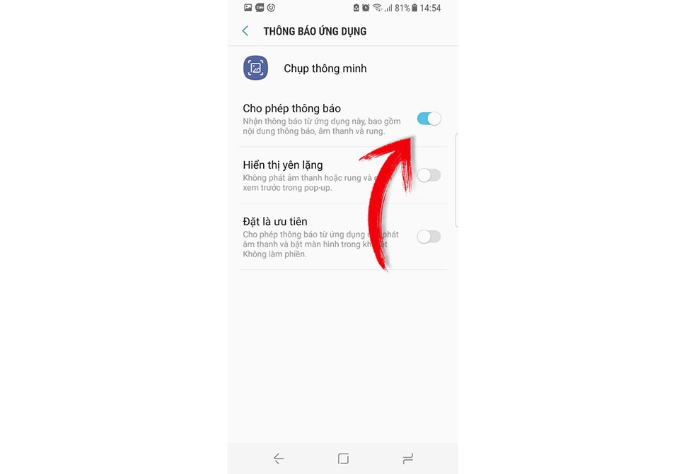 Chặn các thông báo không mong muốn trên Galaxy S8