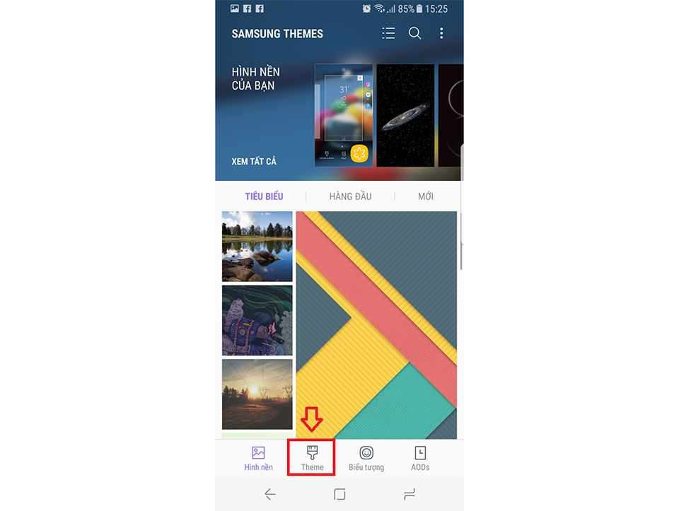 Thay đổi giao diện, theme của Samsung Galaxy S8