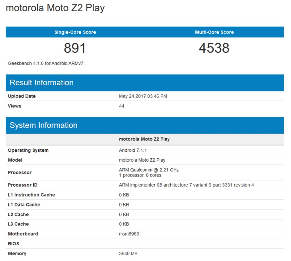 Moto Z2 Play