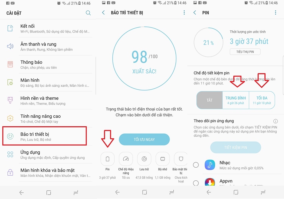 Một vài mẹo tiết kiệm pin hữu ích cho Galaxy S8 Một vài mẹo tiết kiệm pin hữu ích cho Galaxy S8