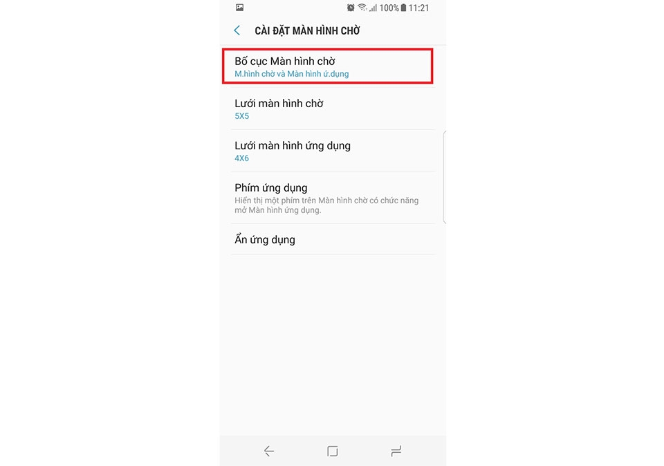 Đưa toàn bộ ứng dụng ra màn hình chờ trên Galaxy S8 Đưa toàn bộ ứng dụng ra màn hình chờ trên Galaxy S8