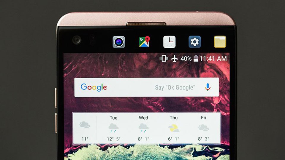LG V30 với Floating Bar LG V30 với Floating Bar