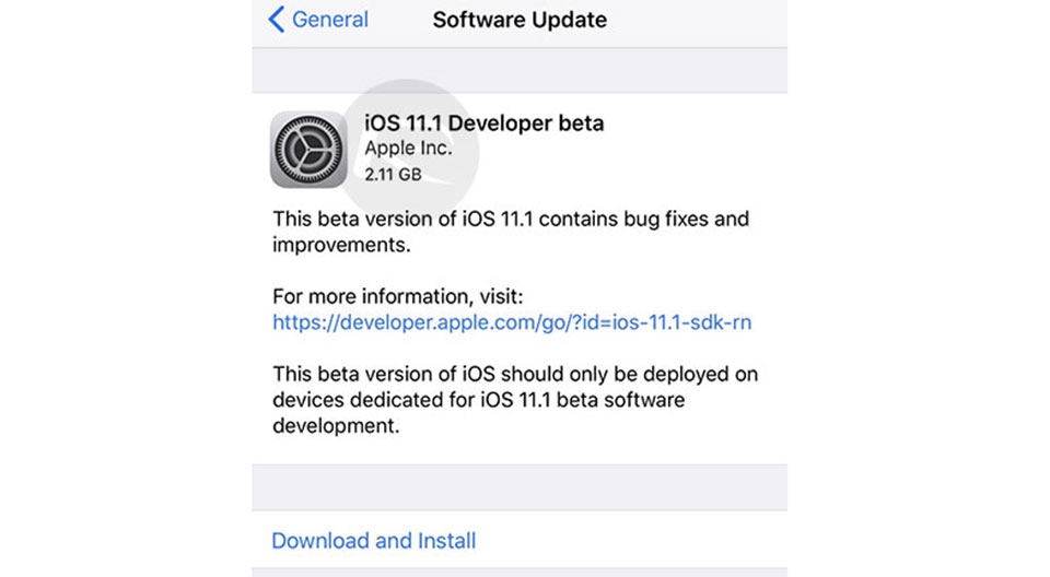 Có gì mới trên iOS 11.1 Beta 1?