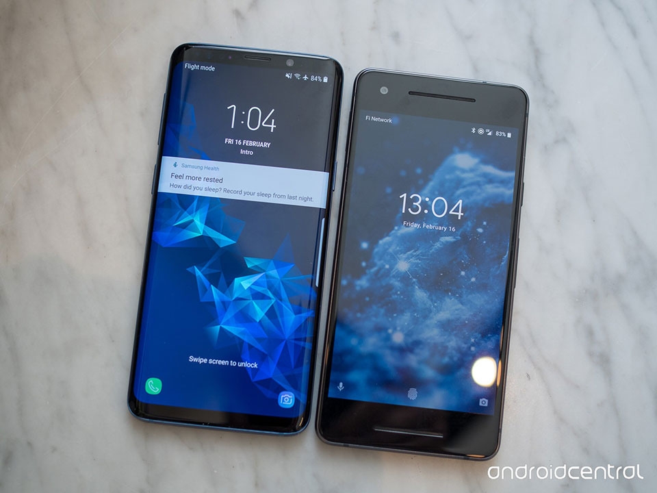 So sánh Samsung Galaxy S9 vs Google Pixel 2