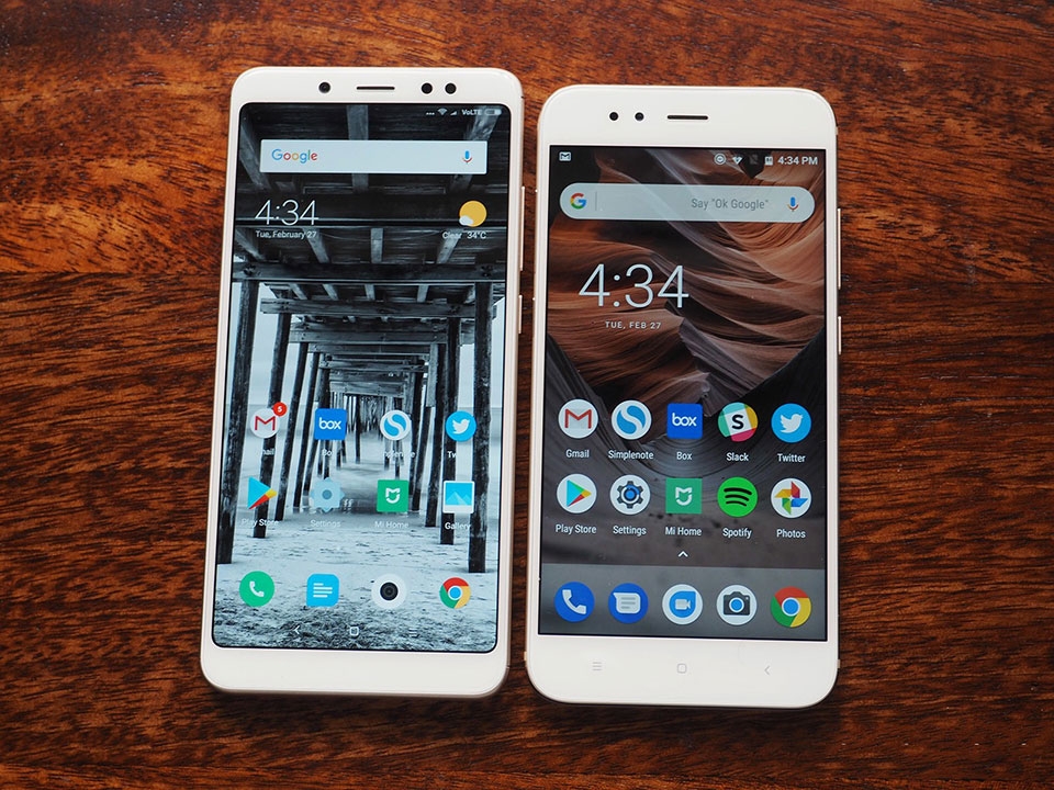 Xiaomi Redmi Note 5 Pro đối đầu Mi A1