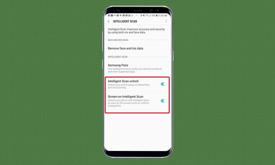 Hướng dẫn cài đặt Intelligent Scan cho Galaxy S9 / Galaxy S9+