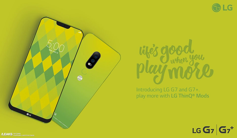 Teaser LG G7 rò rỉ