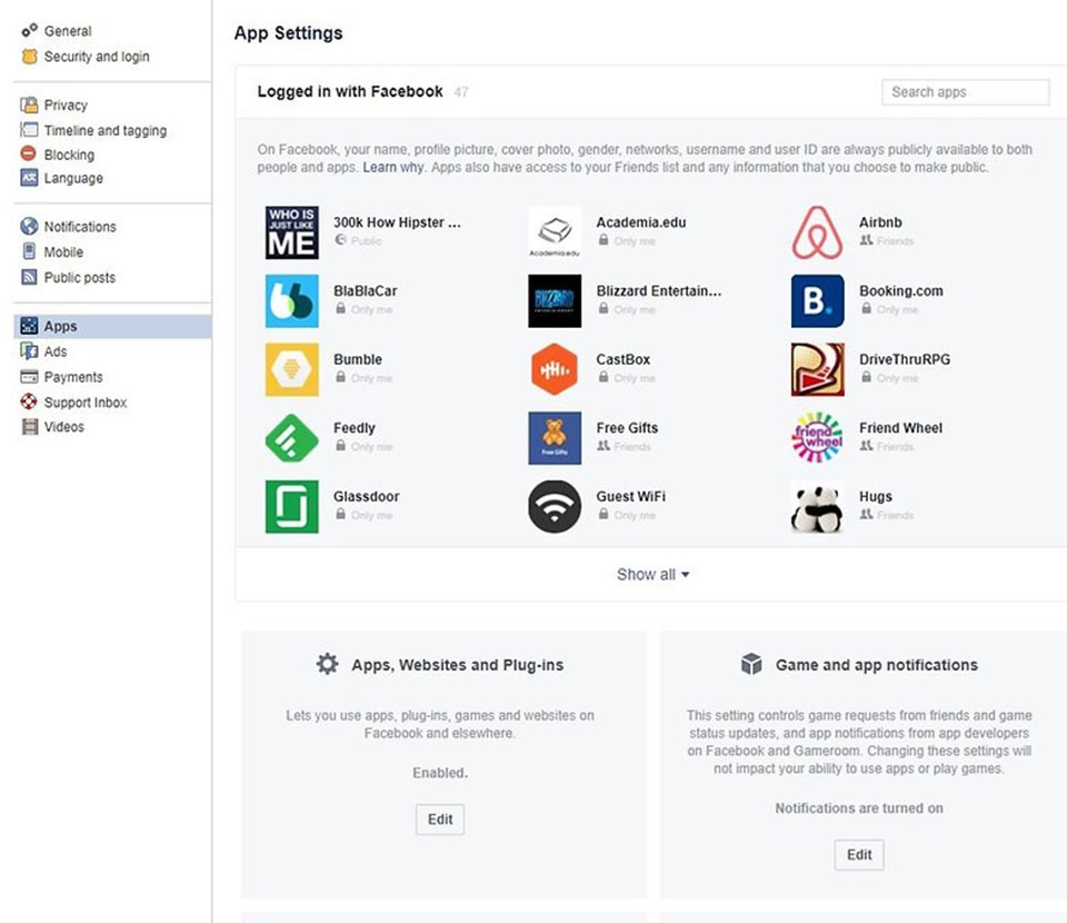 Cách xem các ứng dụng theo dõi bạn trên Facebook Cách xem các ứng dụng theo dõi bạn trên Facebook