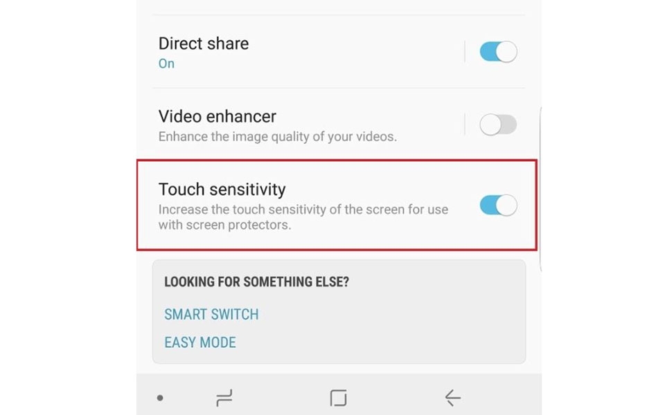 Mẹo Galaxy S9: Tăng độ nhạy cảm ứng nếu dán màn hình