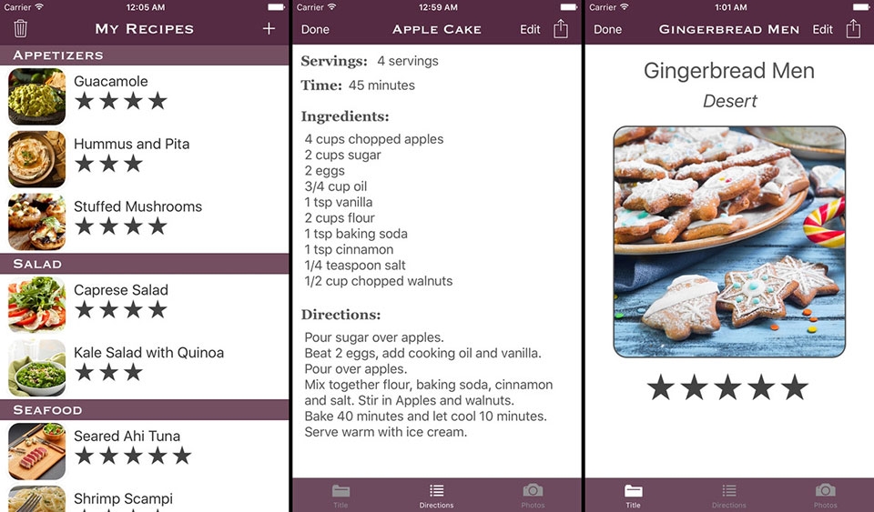 My Recipes List