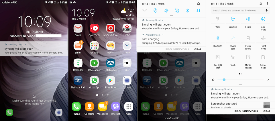 Hình ảnh Galaxy S6 edge chạy Android 7.0 Nougat Hình ảnh Galaxy S6 edge chạy Android 7.0 Nougat