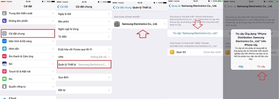 Hướng dẫn kết nối Gear S2, Gear S3, Gear Fit 2 với iPhone