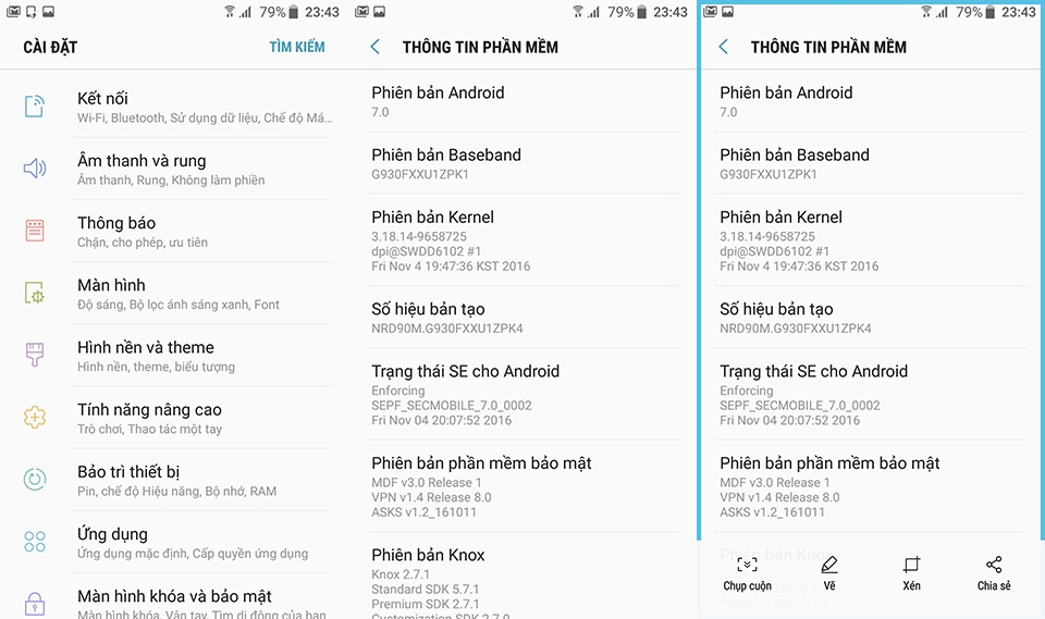 Android 7.0 cho Samsung Galaxy S7 và S7 edge Android 7.0 cho Samsung Galaxy S7 và S7 edge