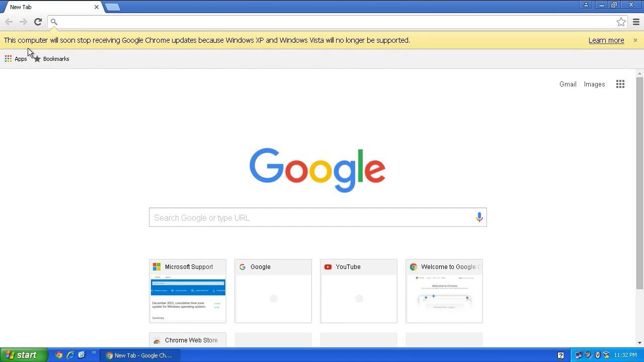 Google dừng hoạt động trên Chrome với Win XP và Vista