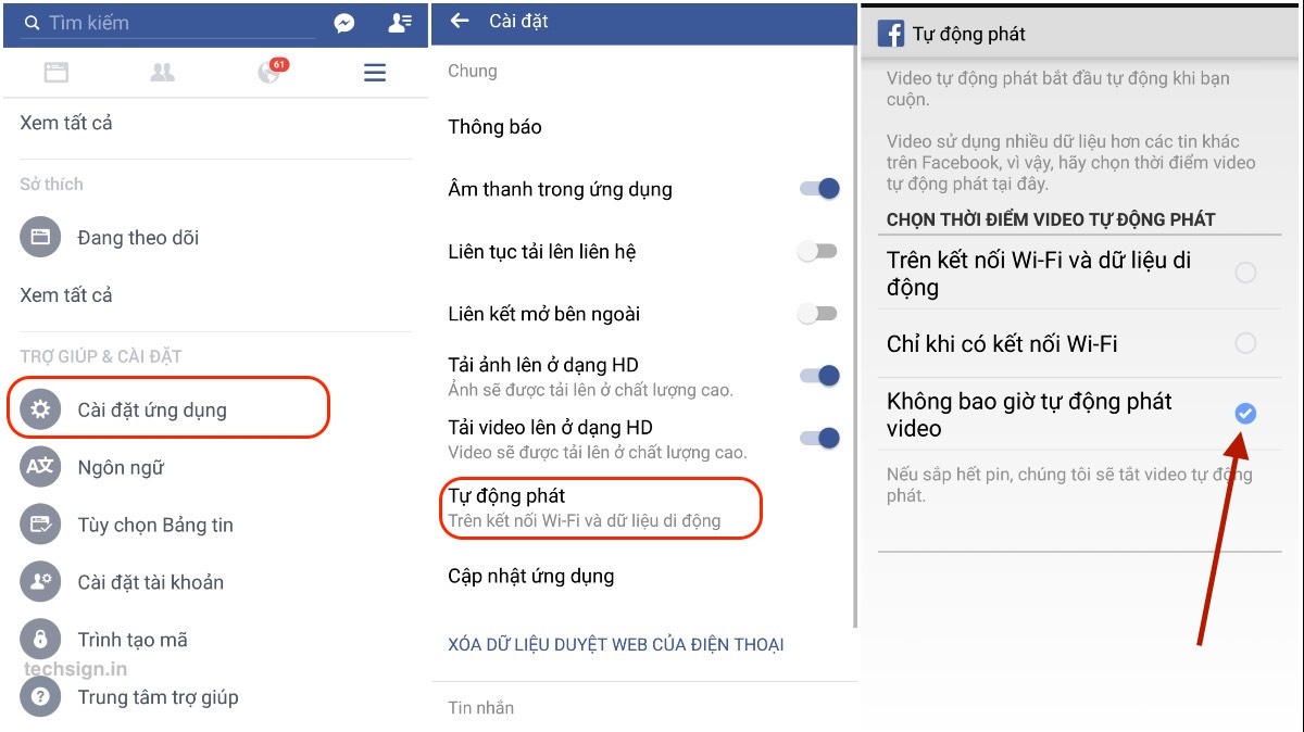 Tắt tự động phát video trên Facebook và website