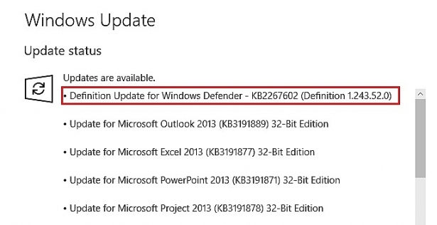 Bản vá bảo mật trên Windows Defender đã được cập nhật Bản vá bảo mật trên Windows Defender đã được cập nhật