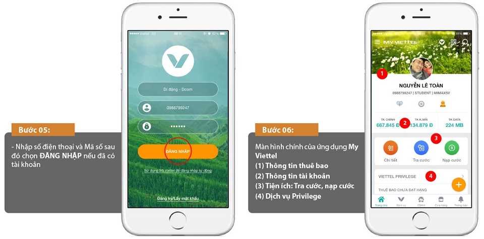 Hướng dẫn sử dụng và cách đăng ký ứng dụng My Viettel