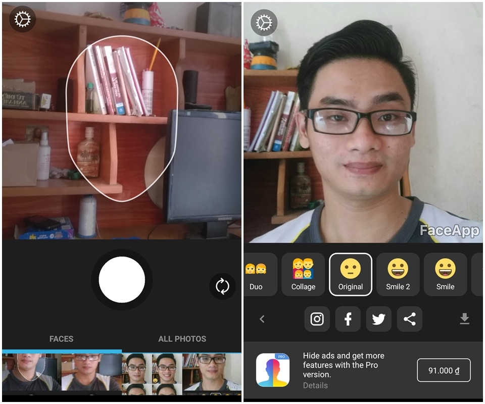 Ứng dụng FaceApp giúp bạn thay đổi khuôn mặt Ứng dụng FaceApp giúp bạn thay đổi khuôn mặt
