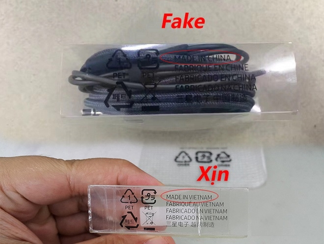 Phân biệt tai nghe AKG của Galaxy S8 thật hay giả Phân biệt tai nghe AKG của Galaxy S8 thật hay giả