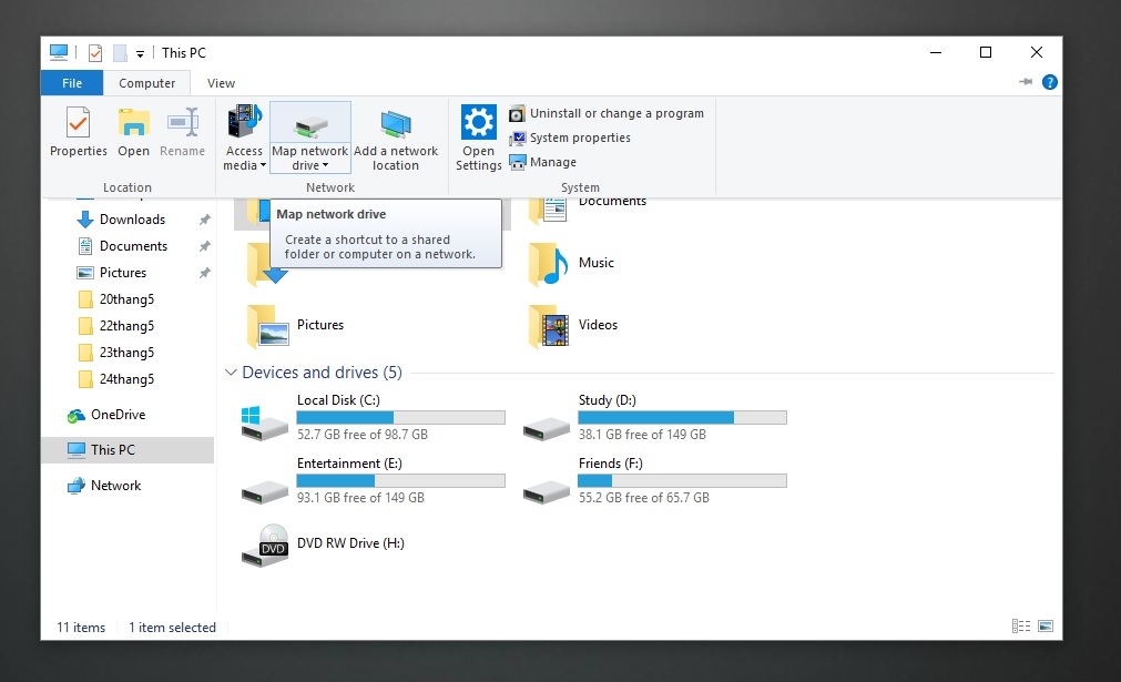 Hướng dẫn biến OneDrive thành ổ cứng trên máy tính Hướng dẫn biến OneDrive thành ổ cứng trên máy tính