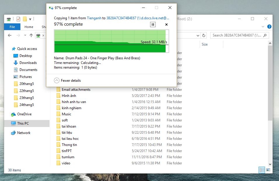 Hướng dẫn biến OneDrive thành ổ cứng trên máy tính