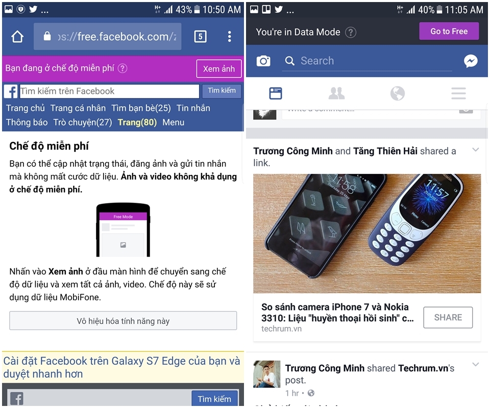 Sử dụng Facebook miễn phí cho người dùng MobiFone