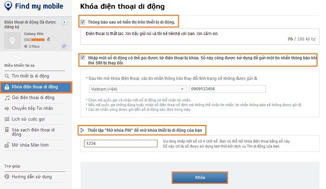 Hướng dẫn sử dụng tính năng Find My Mobile Samsung