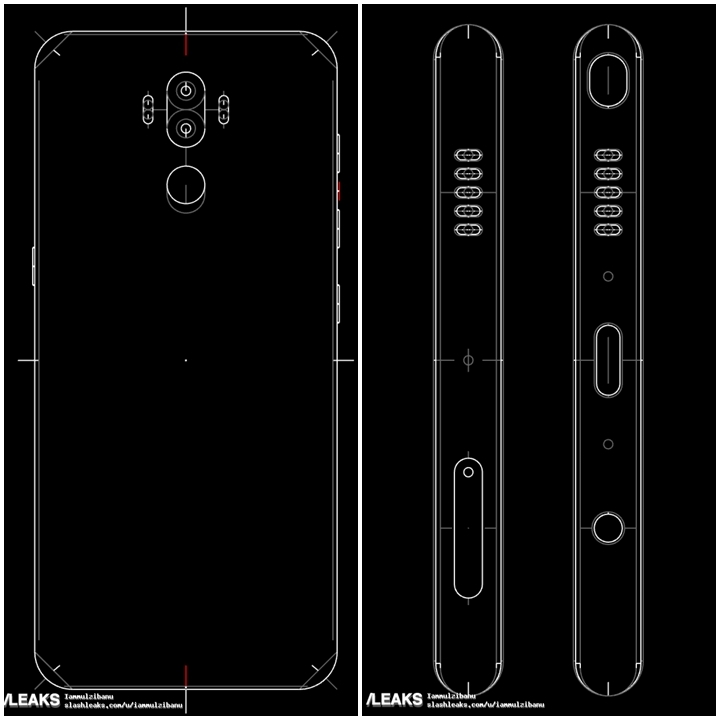 Lộ bản vẽ Galaxy Note 8 với cảm biến vân tay phía sau